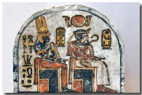 ancientkemite's tweet photo. The myth of "Moses" the liberator of the Hebrews is a plagiarized corruption of the story of Pharaoh Ahmose (whom the Greeks called Amoses) and his queen, Ahmose-Nefertari, who were rulers of Upper Kemet that liberated Lower Kemet from the Hyksos in 1550 bce. https://t.co/qzsjk8WLlG