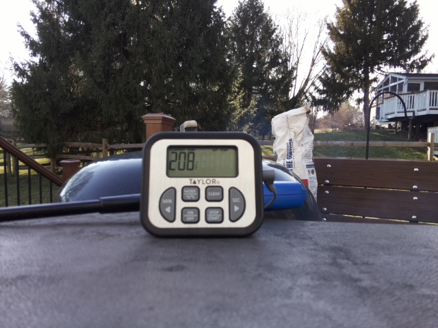 bigjohnsESP8266's tweet image. Grill temperature at 15:35:08