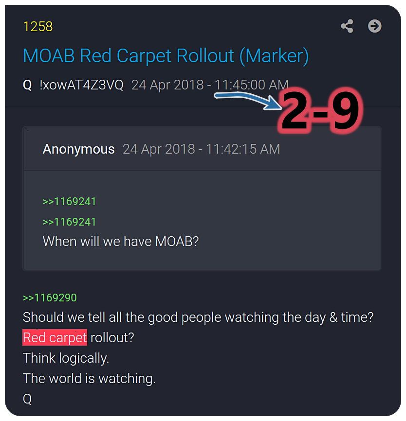 CaptainSensib1e's tweet photo. Red Carpet Roll"OUT" MARKER!  Had a feeling @Time4U2Know but had to check. The 309 marker post below IS a coincidence imo, as markers won't typically be based on the post date.  2-9-2 [13]  #MarkerMan 🤓 https://t.co/SWMW1SSKXv