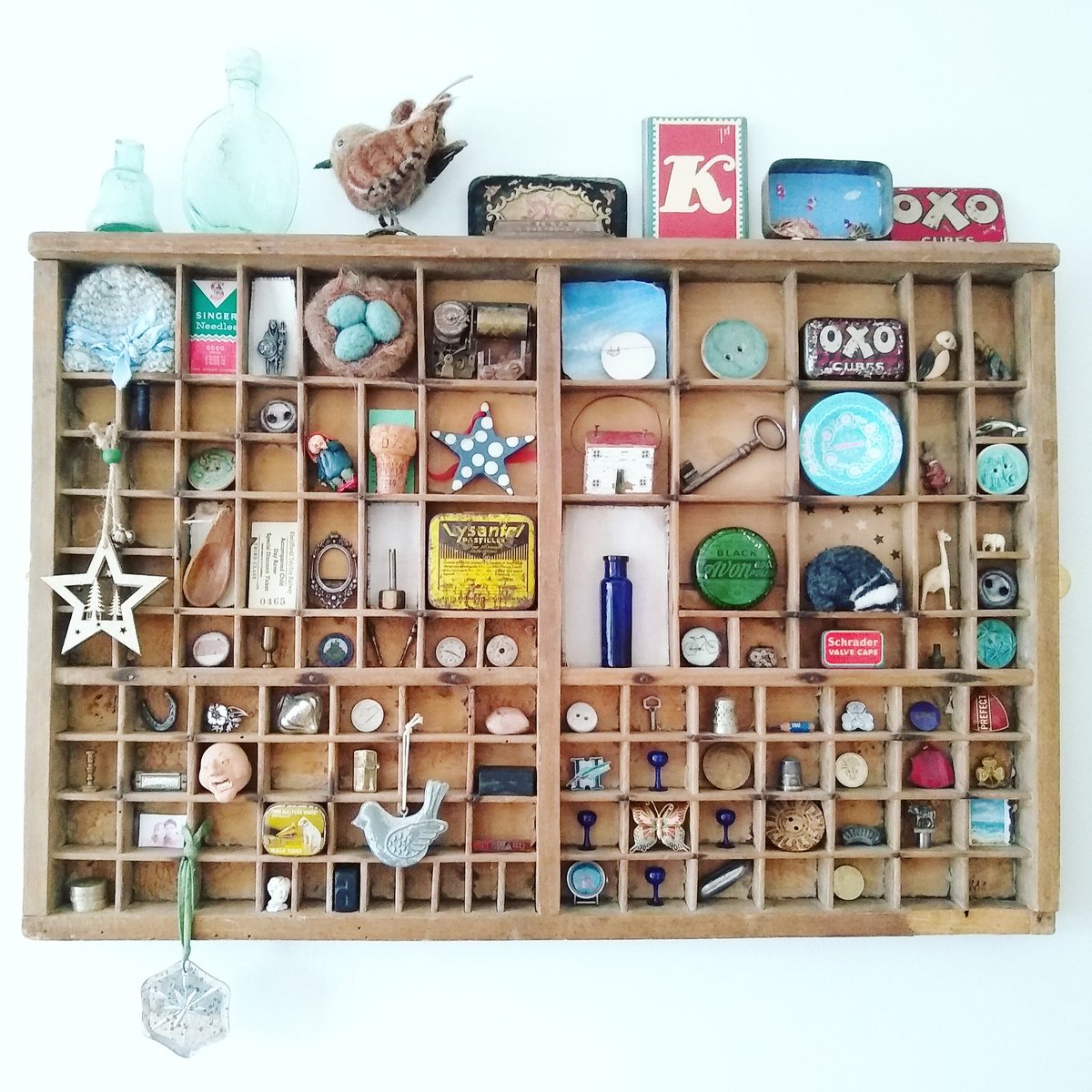 KateBrazierArt's tweet image. Evening Twitter. This what has consumed me this afternoon. A trip to a local flea market and some new purchases and my #printerstray is almost complete!