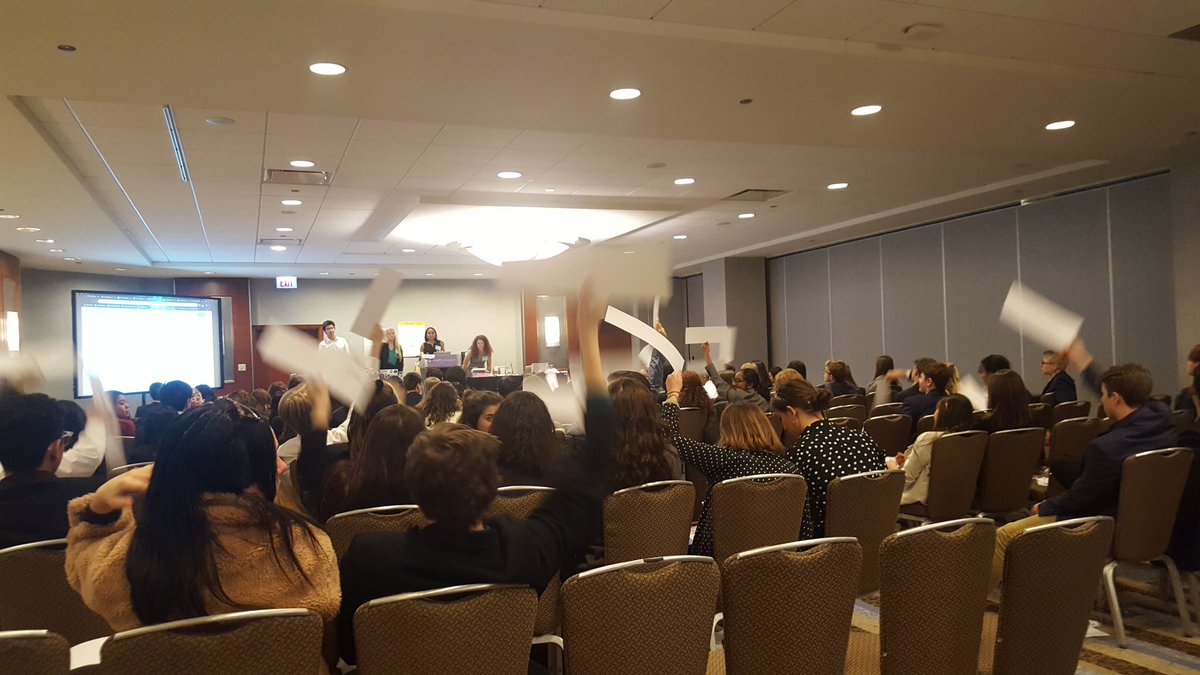 mskaz111's tweet photo. All the work comes together as resolutions are passed at #MUNUC32 Session 6! https://t.co/ksDutQun6U