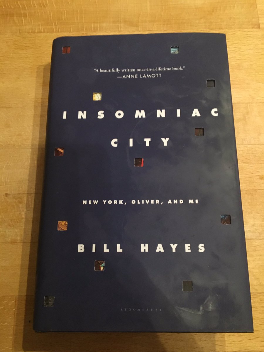 7. INSOMNIAC CITY - BILL HAYES. This was the most beautiful and tender read; on love and New York, and his relationship with Oliver Sacks. I inhaled every word, and I didn’t want it to end.