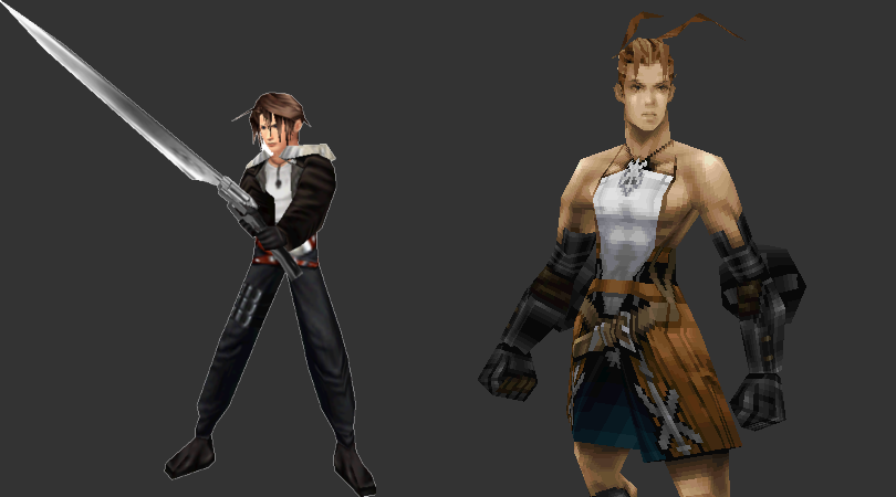 Despite having less than half of the polygon count of FFVII and FFVIII for characters, you can check for yourself how much more expressive and detailed the 3D models of Vagrant Story can be in comparison. This feat was done by 2D artists using every trick up their sleeve.