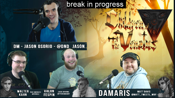 We are live with the Children of the Venatus. A darker Faerun campaign that has vibes from the Witcher, Dragon Age, and Dark Souls. Thanks to <a href="/TheMarcViews/">Marc</a> for the title graphic and <a href="/rlinarts/">Vil(Lin) era</a> for the character images! twitch.tv/flippingthetab… #dnd #dragonage #witcher