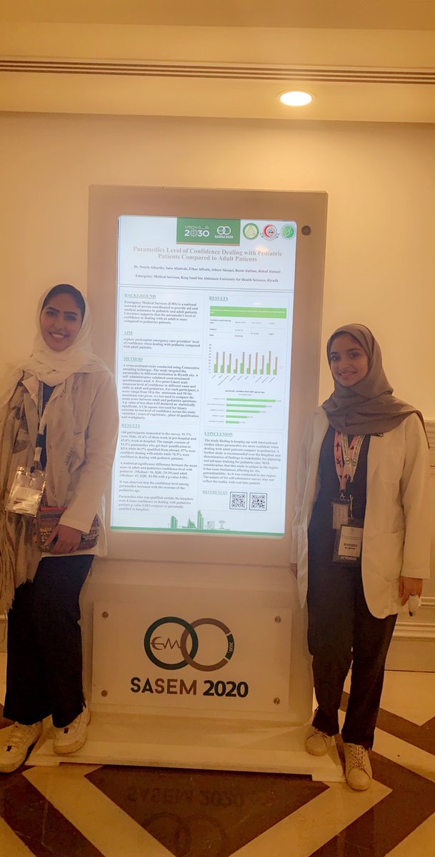 xurhf's tweet image. الحمدلله .. تم عرض بوستر بحثنا اليوم في مؤتمر #SASEM2020 شكراً لفريقنا البحثي الرائع❤️❤️❤️ وشكرًا ايثار يا أقوى برزنتر💕Good job girls, proud of you🙏🏻