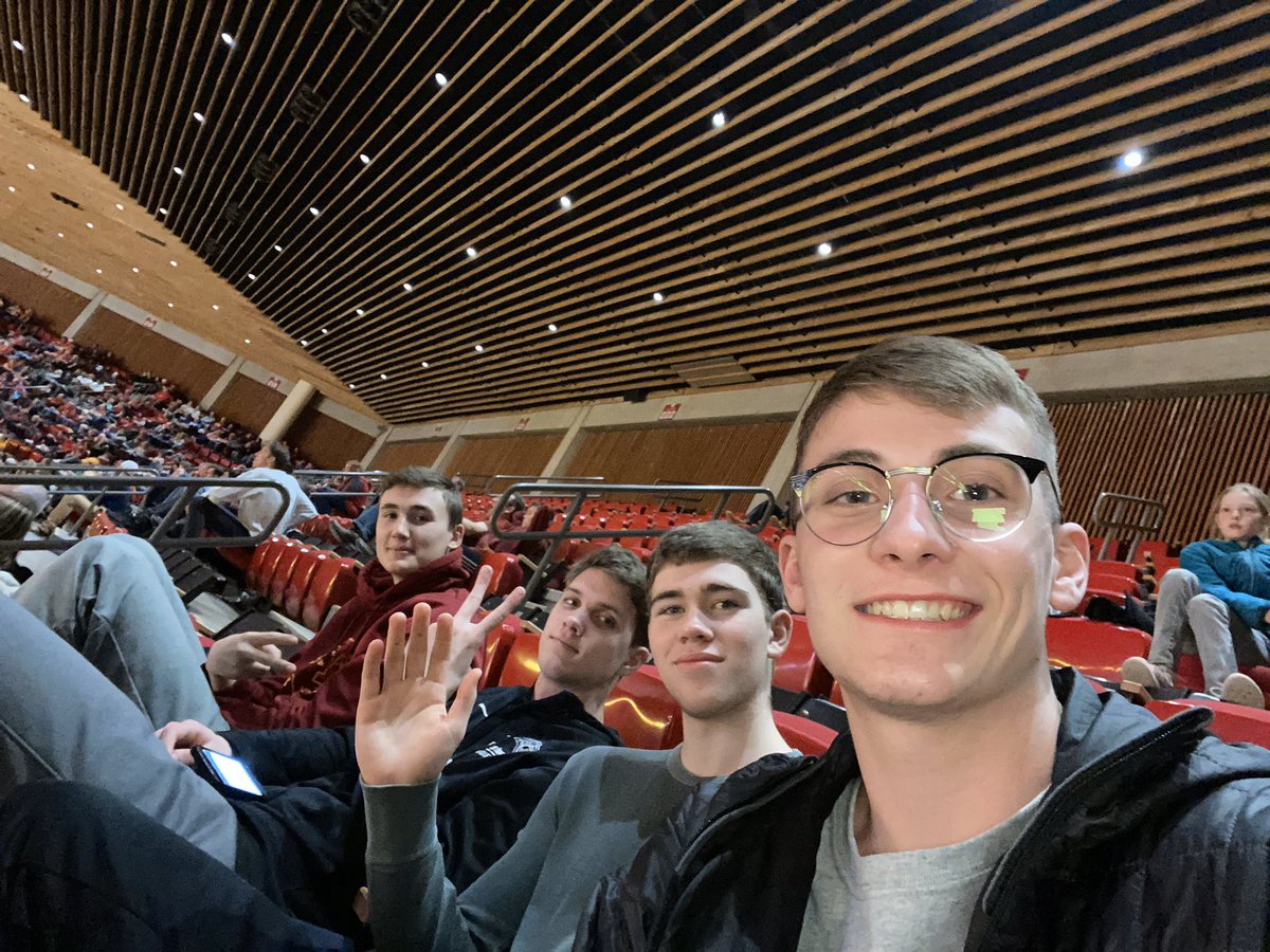 ACHSboyshoops's tweet image. Great to see 4 senior teammates taking in the Iowa State game last night... creating memories #Jagpride