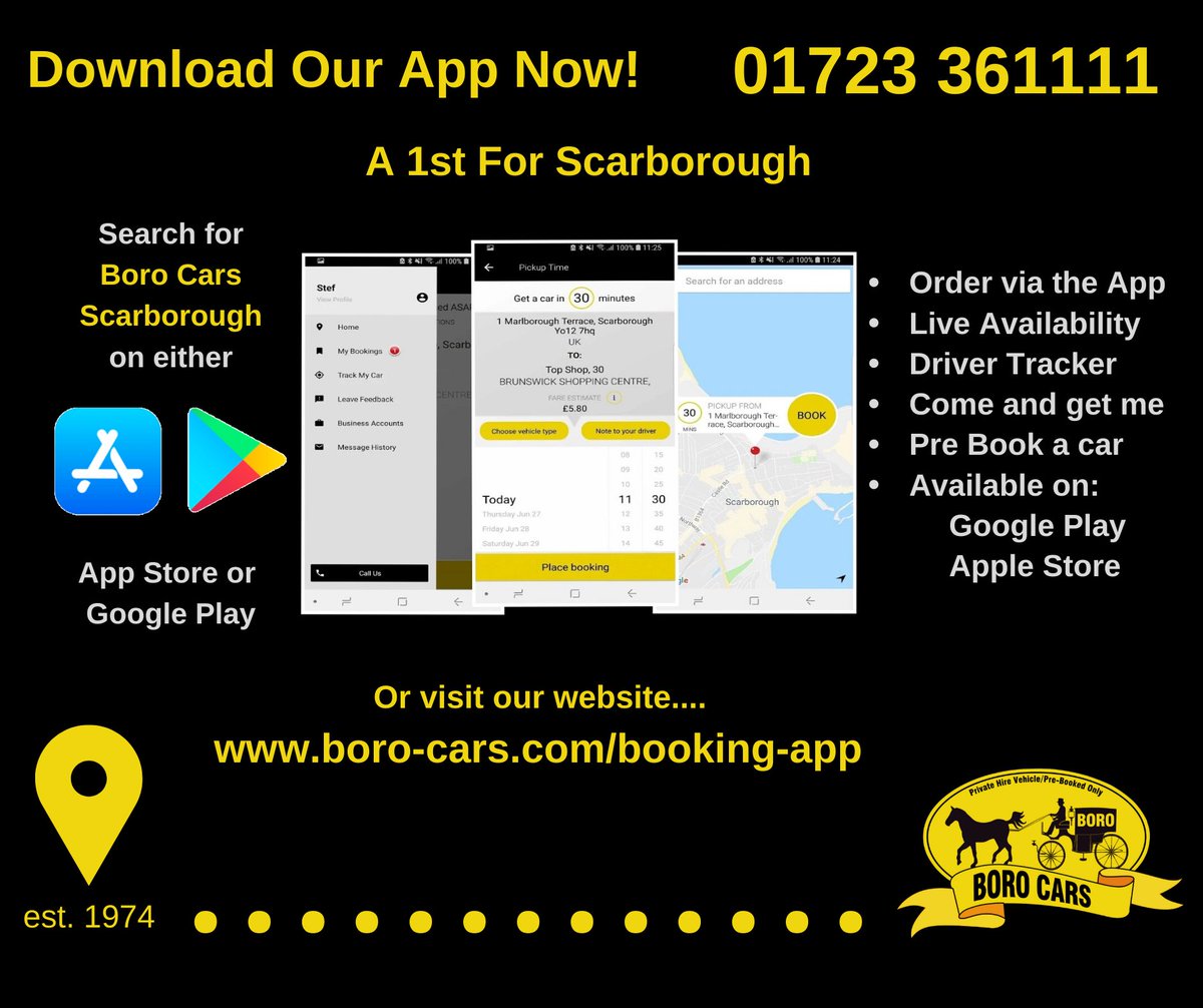 Download the Boro Booking App and give it a go!