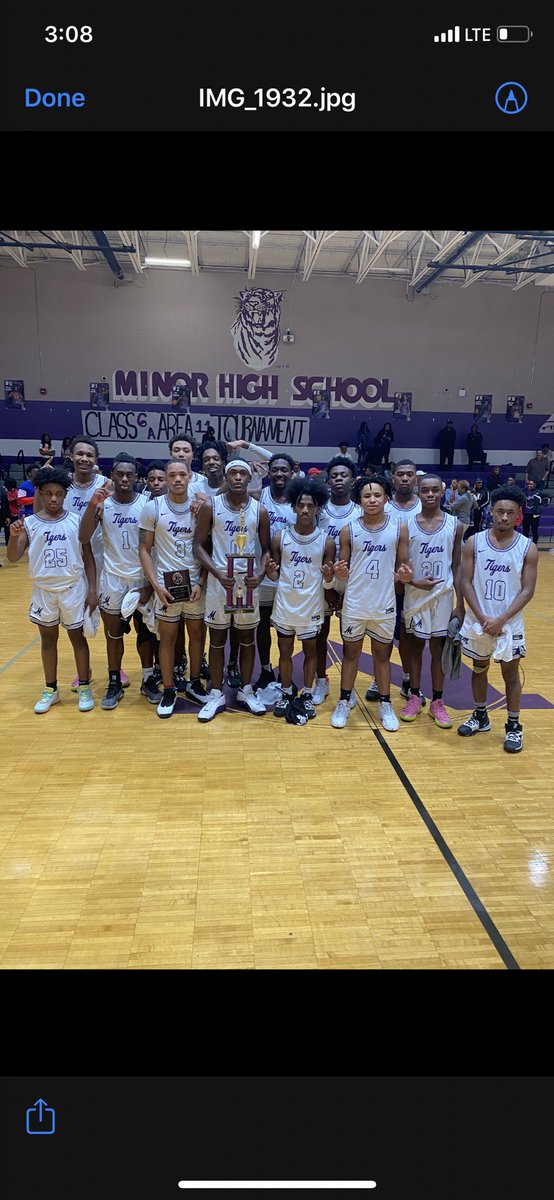 CoachAbrams's tweet photo. What a weekend for MHS athletics! Our cheerleaders won 1st place and Grand Champions at their competition. Our @minorhighBB won the class 6A area 11 championship game. And @minor_high had 3 wrestlers qualify for the state championship tournament. MAJOR things happening at MINOR‼️ https://t.co/w3zqLkwSmy
