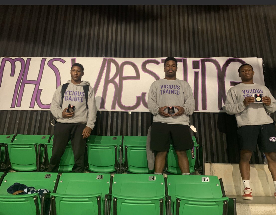 CoachAbrams's tweet photo. What a weekend for MHS athletics! Our cheerleaders won 1st place and Grand Champions at their competition. Our @minorhighBB won the class 6A area 11 championship game. And @minor_high had 3 wrestlers qualify for the state championship tournament. MAJOR things happening at MINOR‼️ https://t.co/w3zqLkwSmy