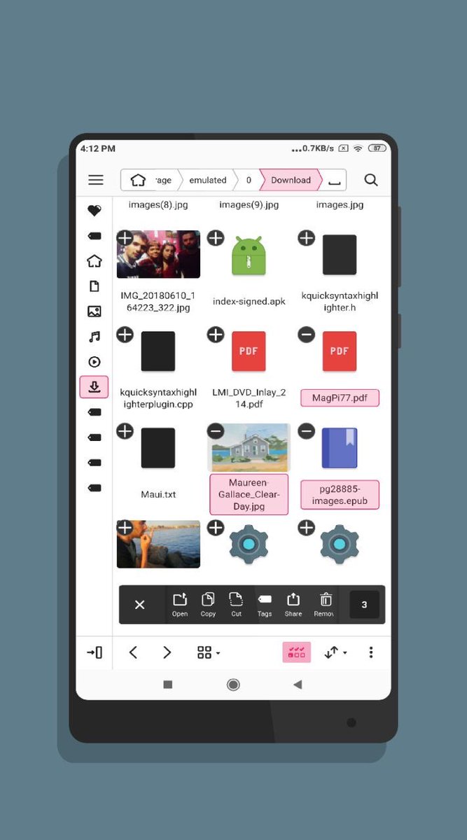 maui_project's tweet photo. Convergence never looked so good.
Index is our file manager and is coming soon to your preferred GNU Linux desktop distro, Android device, Windows machine, and on the amazing Plasma Mobile.
#convergence #linux #plasma #kde #android #plasmamobile #mauikit #maui #ui #ux #nitrux https://t.co/bUB3WS5qkD