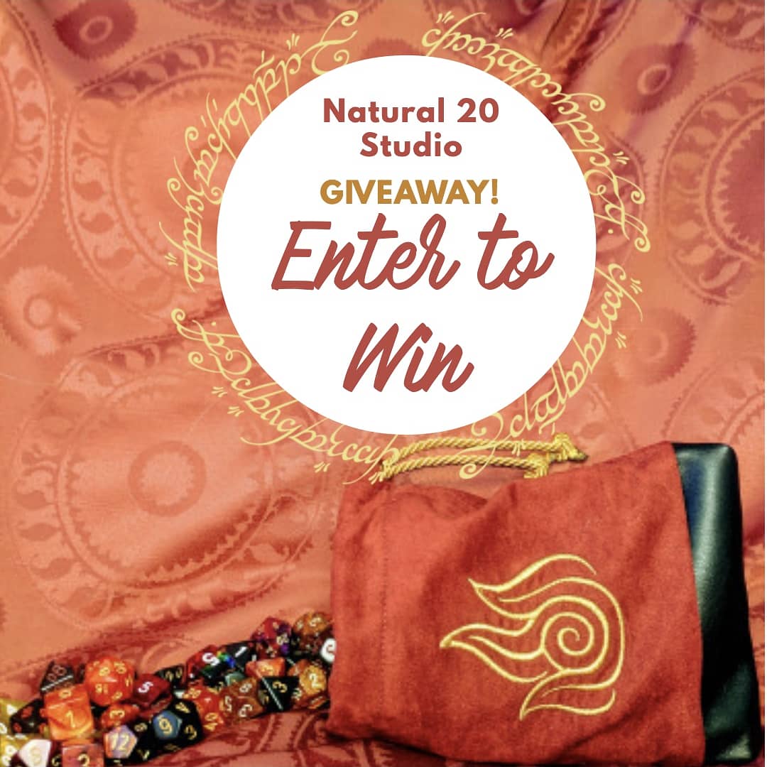 Natural20Studio's tweet image. #Giveaway! 
To enter: follow us @natural_20_studio, like the post, tag a friend in the comments section (each tagged friend will count as one entry into the draw)
The winner gets a custom bag of their choice and a random set of 7 dice
We will be drawing the winner on Sunday!