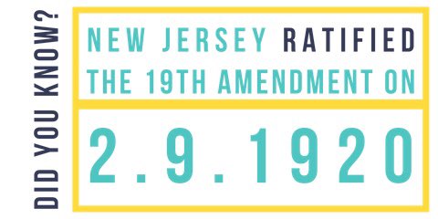 SenMTeresaRuiz's tweet photo. On this day, 100 years ago, New Jersey became the 29th state to ratify the 19th Amendment. @NJGov #WomanVote #OurVoteisOurVoice #NewJerseyHistory https://t.co/o7VeDo4zwq