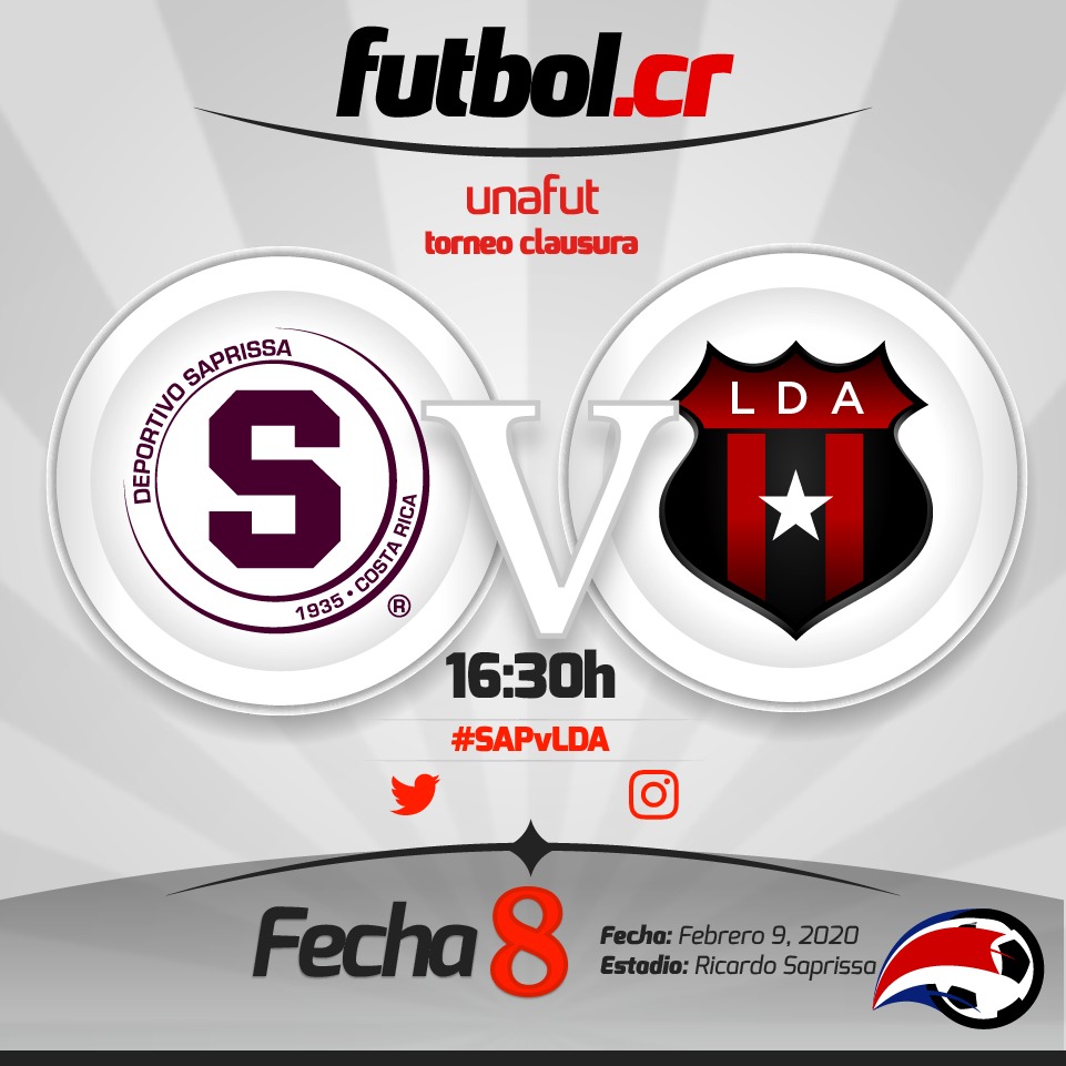 FutbolCR's tweet image. #SAPvLDA #ClasicoCR 
Detalles iniciales del encuentro entre el Deportivo #Saprissa y #LDA Liga Deportiva #Alajuelense 
¡Visitá futbol.cr! 

#futbolcr #futbol #CostaRica #Unafut