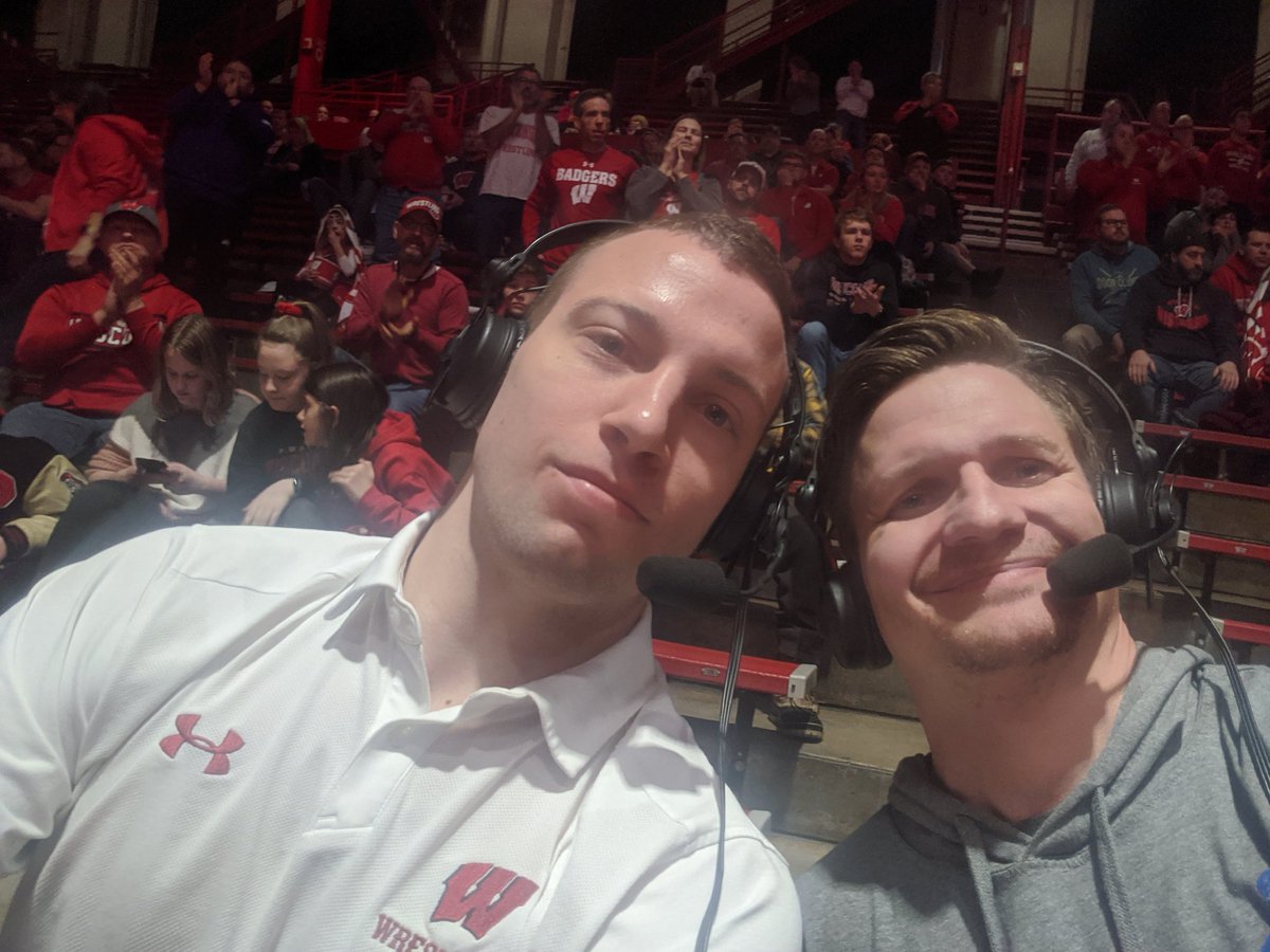 ActionZoneRadio's tweet photo. On the call today for @BadgerWrestling on BTN plus with my man @BeckerNick174 https://t.co/MhqdFcnFaC