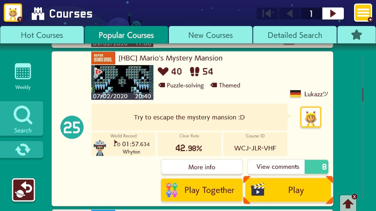 FilmsLukas's tweet photo. new level c: #SuperMarioMaker2 #NintendoSwitch https://t.co/aoR8xBX53e