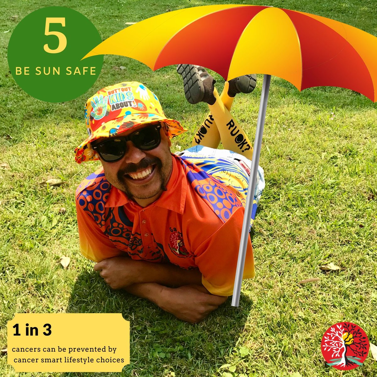 Galambila's tweet photo. Tip 5: How to lower Ur chance of getting cancer for World Cancer Day-Be Sun Smart! Be like Tyson⬇️
🦸‍♂️Slip on protective clothing
👋 Slop on some Sunscreen
🤠 Slap on a Hat
😎 Slide on some Sunnies
⛱ Seek out some Shade
#StrongerTogether
#IcanandIWill
#Haveyouhadyourhealthcheck? https://t.co/oXYWsfDwok