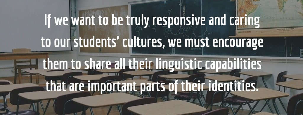 “I cannot claim to be culturally responsive if I proclaim to my students that their cultural ways of communicating are somehow inferior to ‘standard English.’” This powerful reflection from educator <a href="/biblio_phile/">asmita</a> joins our list of this week's top reads. t-t.site/2Owd00v