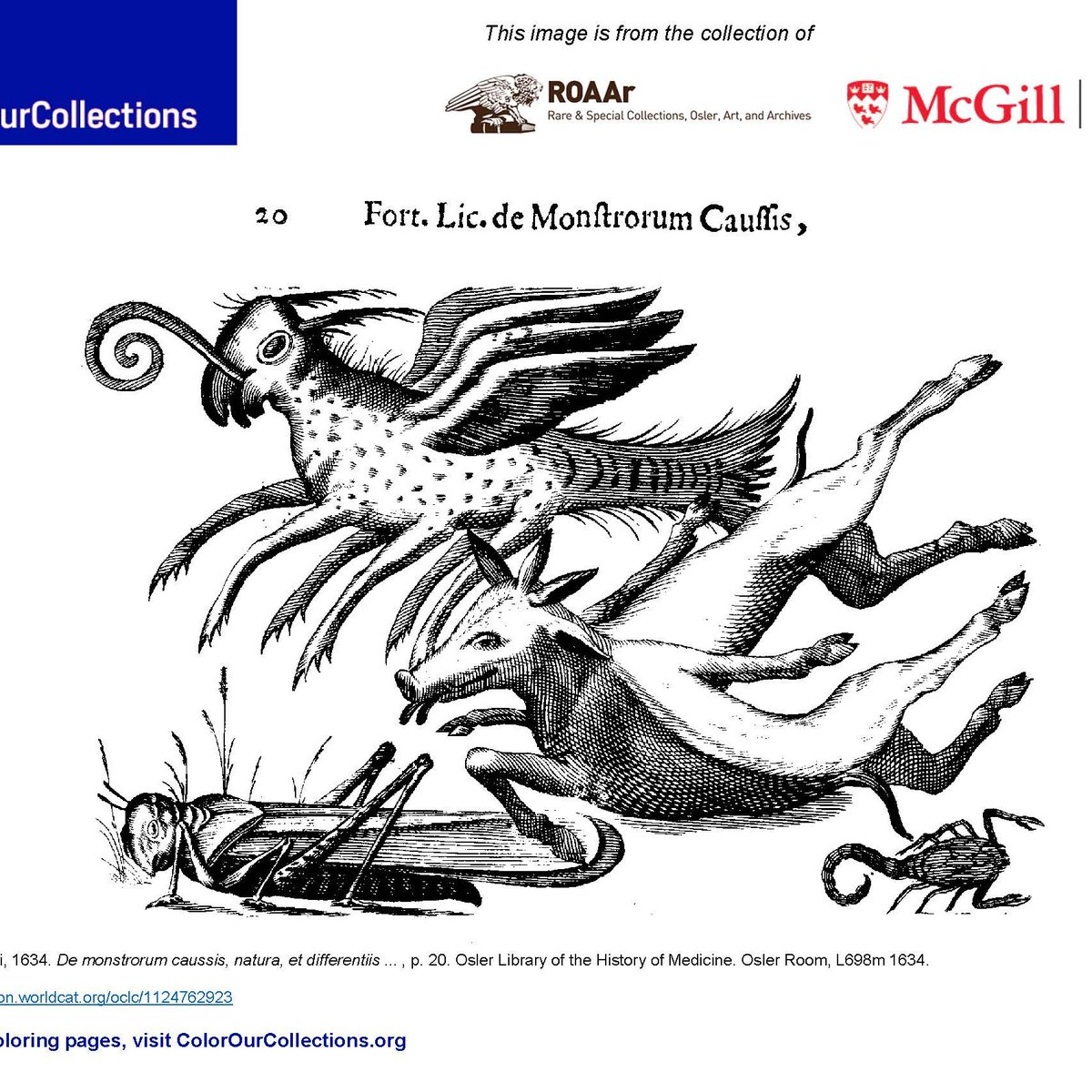 McGillLib's tweet image. #ColorOurCollections is back! #McGill alongside hundreds of libraries, museums &amp;amp; cultural institutions has turned our collections into colouring sheets. Colour, tag &amp;amp; share your #ColorOurCollections #McGillRarebooks #OslerLibrary creations. Download here mcgill.ca/x/Zre