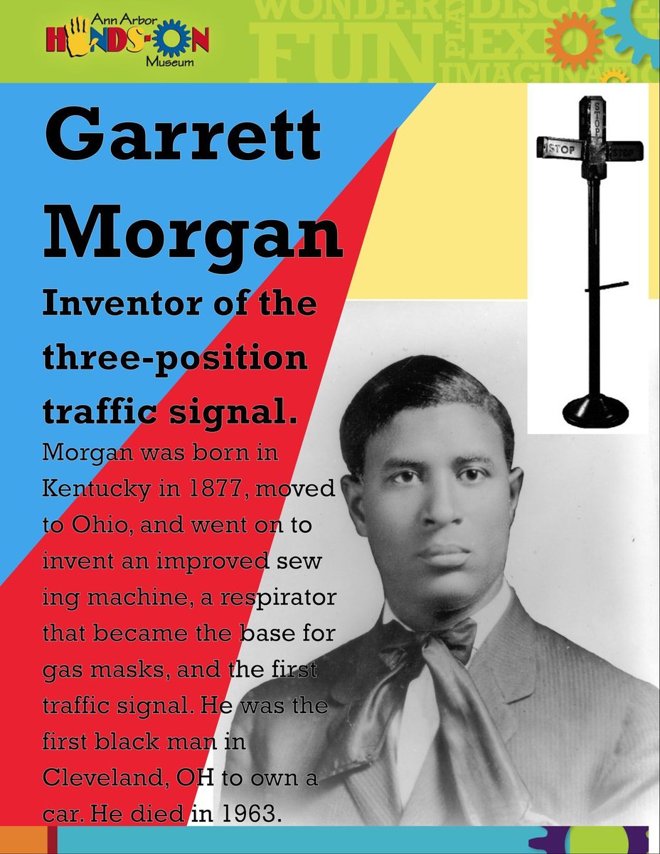 AA Hands-On Museum on Twitter: "This February, to celebrate #BlackHistoryMonth, we'll be sharing posts featuring black scientists and inventors. Today's featured inventor is Garrett Morgan, who created an early version of a