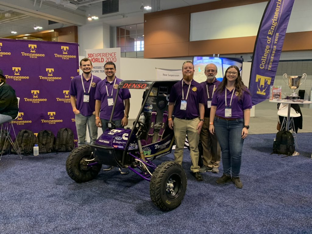 Welcome @tntechbajasae to #3DXW20, #SOLIDWORKSEDU, #3DEXPERIENCE  happy to have our student teams represent!