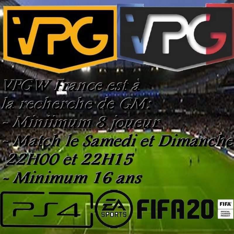 VPGW FRANCE (@officialvpgwf) on Twitter photo Bonjour la vpgw France est toujours à la recherche de GM pour crée une deuxième ligue.
ENJOY
RT souhaiter:
<a href="/OfficialVPG/">Virtual Pro Gaming</a>
<a href="/VPGFrance/">VPG France</a>
<a href="/ClubPro_FR/">EAFC | Clubs | France</a> Bonjour la vpgw France est toujours à la recherche de GM pour crée une deuxième ligue.
ENJOY
RT souhaiter:
<a href="/OfficialVPG/">Virtual Pro Gaming</a>
<a href="/VPGFrance/">VPG France</a>
<a href="/ClubPro_FR/">EAFC | Clubs | France</a>