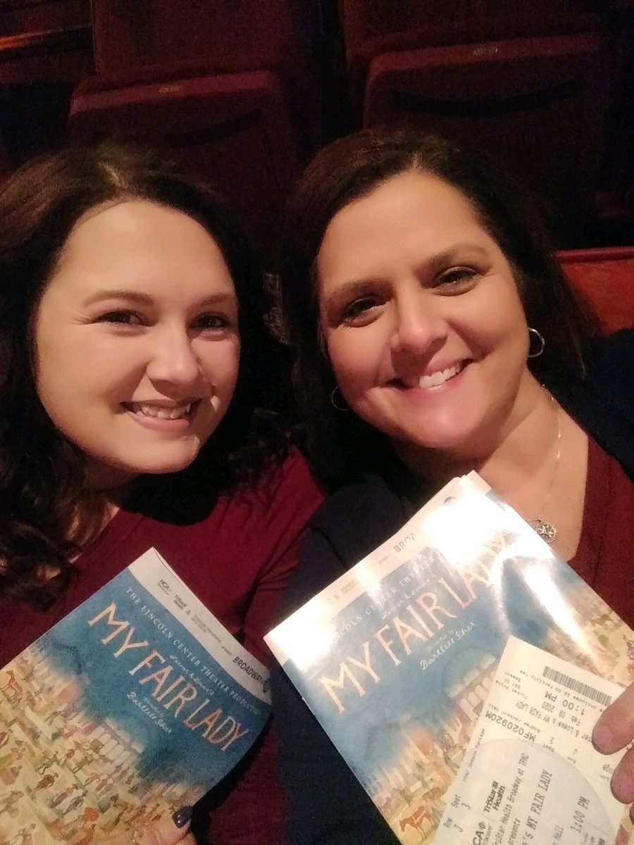 cpjones2014's tweet photo. We had so much fun @MyFairLadyBway  
Thanks Mom for letting me go with you! https://t.co/OwpV3G17pd