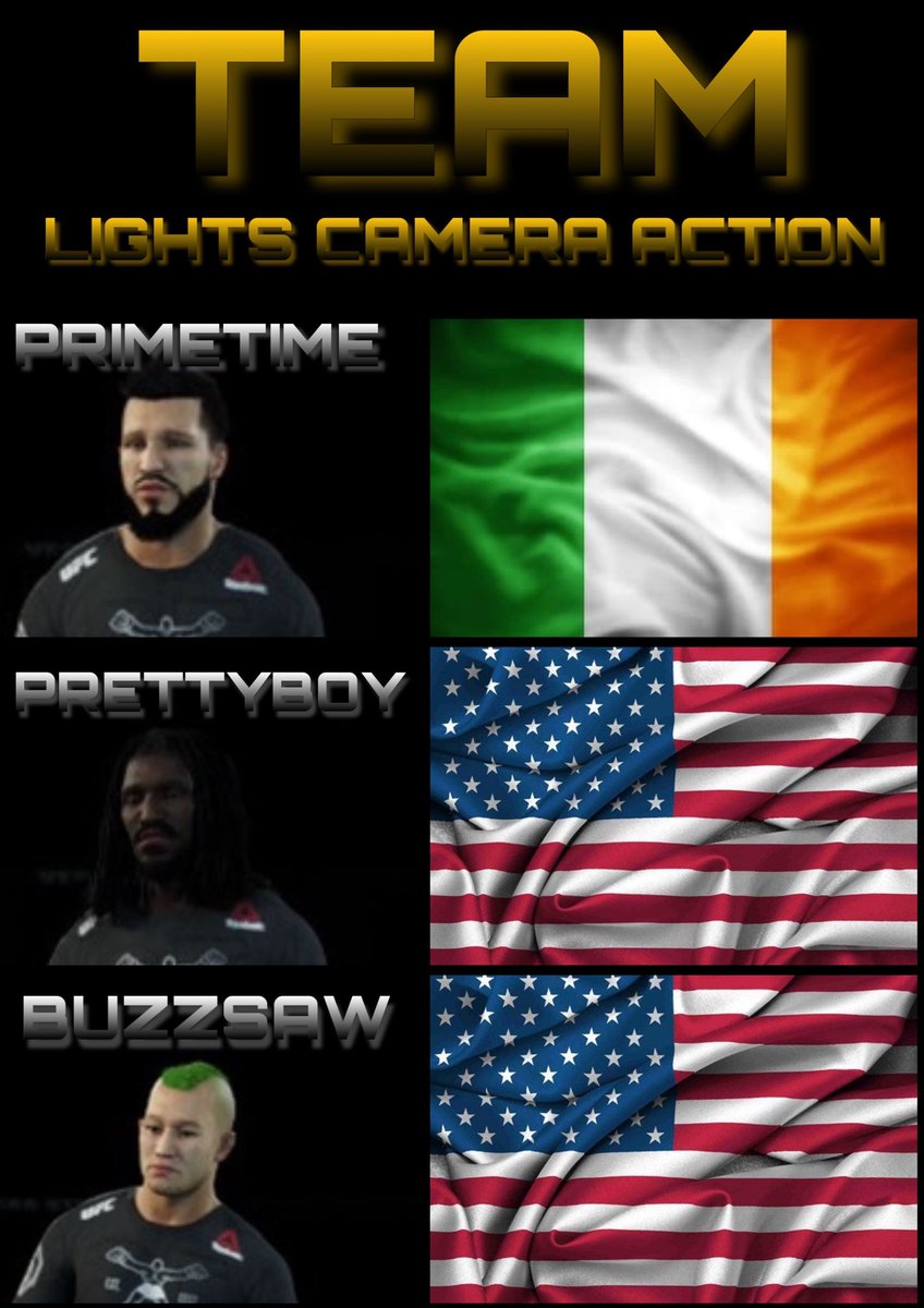 PrimetimeCMoney's tweet photo. Lights aka “Primetime” @PrimetimeCMoney 
Camera aka “Prettyboy” @iamchazmichaels 
Action aka “Buzzsaw” @ACBuzzsaw34 https://t.co/wRqwZCdnWf