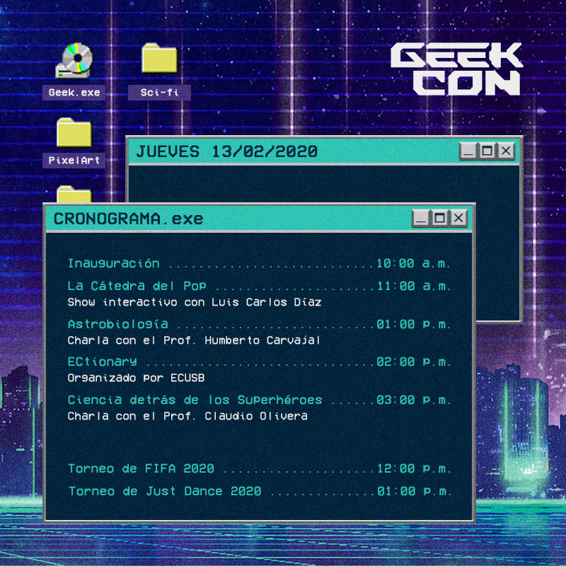 USBGeekcon's tweet image. Nuestro cronograma para el 13 y 14 de febrero #USBGeekcon 

¡Los esperamos! #USBve