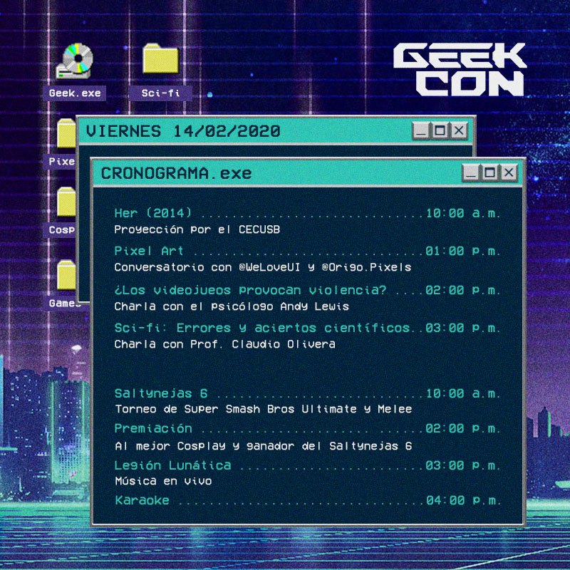 USBGeekcon's tweet image. Nuestro cronograma para el 13 y 14 de febrero #USBGeekcon 

¡Los esperamos! #USBve