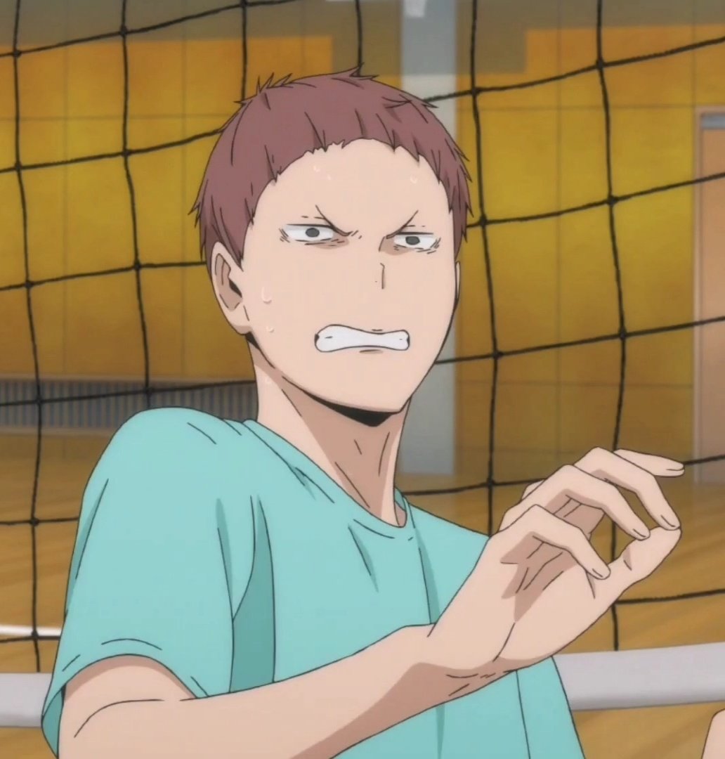 Hanamaki's reaction to Oikawa telling him to shut up in three different mediums 