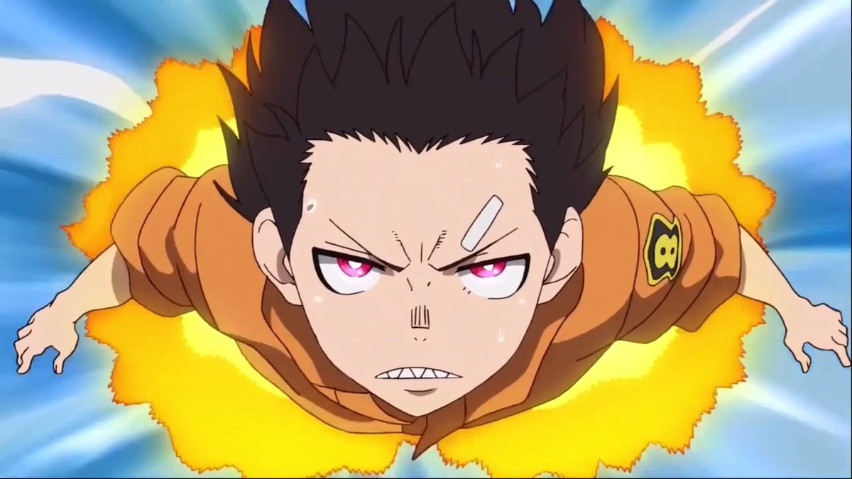 BrilliantBlaze_'s tweet photo. Shinra Kusakabe is a goat that's the tweet 😏 #FireForce https://t.co/0bwmYJhW8n