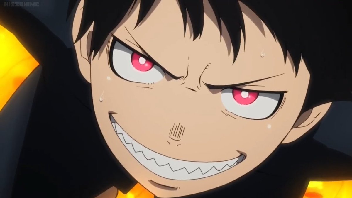 BrilliantBlaze_'s tweet photo. Shinra Kusakabe is a goat that's the tweet 😏 #FireForce https://t.co/0bwmYJhW8n