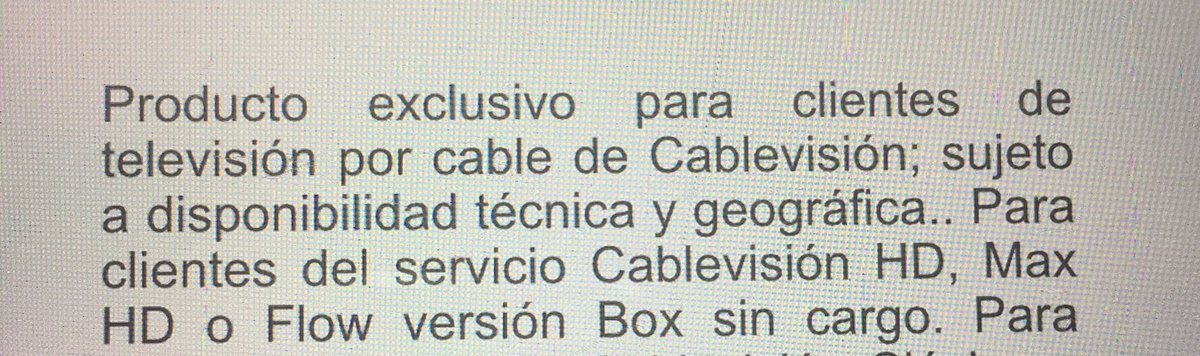 vale_olano's tweet photo. Hola! @CableFibertel me explican porque si mi mamá paga Cablevision HD y en sus legales figura que Flow es sin cargo, porque le dicen que para ver Flow en la TV tiene q pagar $1.300 más?! 
@DNDConsumidor @dzapatillas https://t.co/MndDyvIbxc