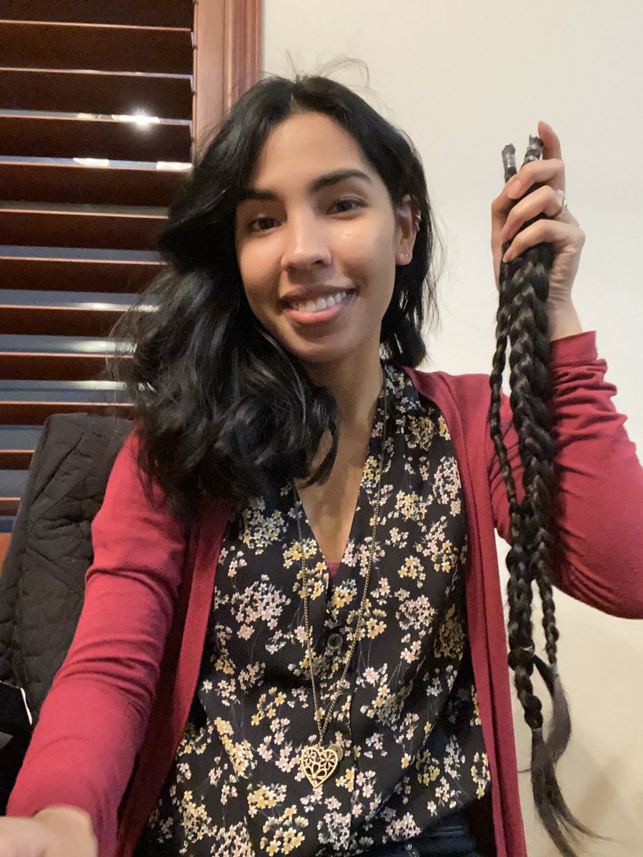 MRayleneRS's tweet photo. Finally cut my hair to donate to Wigs for Kids @wigsforkids https://t.co/EfzSUoAqW1