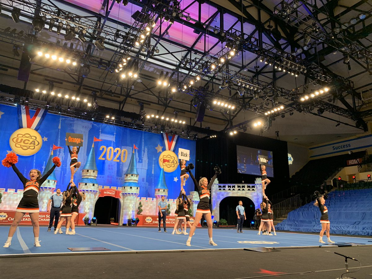 UCAupdates's tweet photo. We sure got RYLED up for RYLE! 🧡 #UCAnationals https://t.co/ZN7mGw2CCr