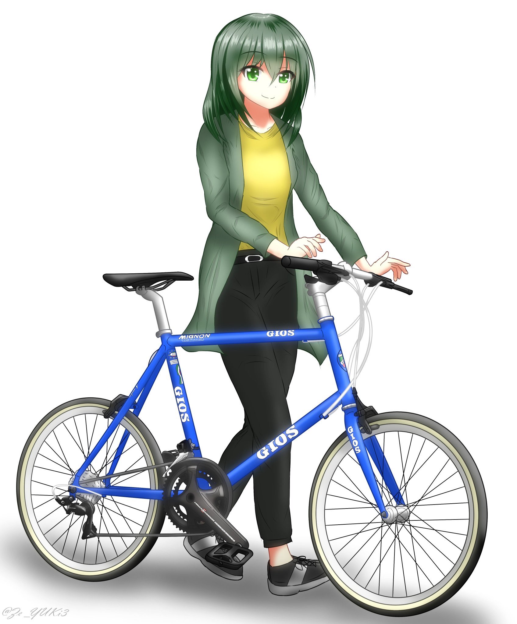 ひいらぎ ゆき 女の子とか自転車のイラストを描いています よろしくお願いします イラスト 自転車 ロードバイク T Co 0mjtcese9g Twitter