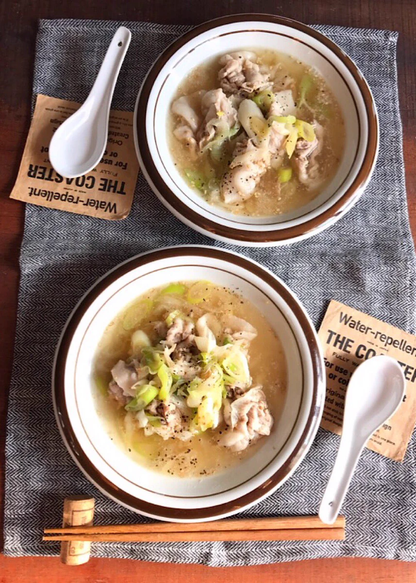 余ったネギを大量に消費したい時に是非！絶品「ネギ豚塩だれスープ」のレシピ！