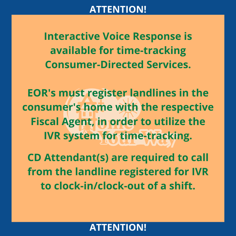 AtHomeYourWay's tweet photo. Interactive Voice Response is available for time-tracking Consumer-Directed Services.
#athomeyourway #CCCplus #DDwaivers #EPSDT #consumerdirected #servicefacilitation #CDSF #medicaidwaivers #virginiamedicaid #interactivevoice https://t.co/pWjDGyOd24