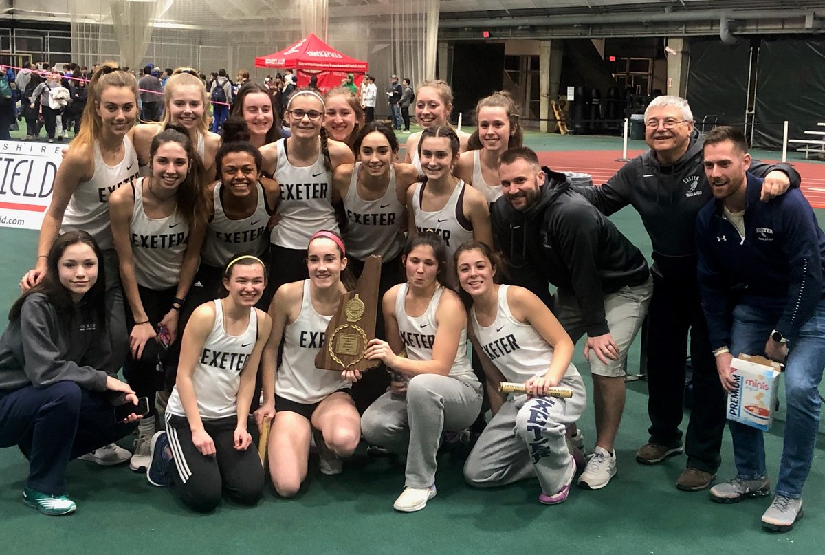 MikeZhe603's tweet photo. Well done @ExeterBlueHawks girls ... first indoor title since 1977 and they left absolutely no doubt tonight https://t.co/gwaEvw2AVG