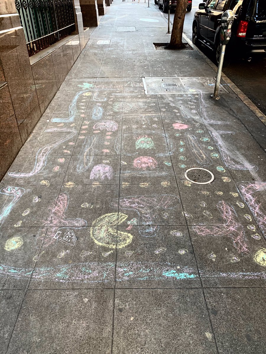 365ofpac's tweet photo. Day 40 bonus: A-maze-ing! My friend @mwichary spotted and captured this #PacMan maze out in the wild in San Francisco on Geary Street. Some nice work! #pacmaneverywhere #pacman40th #pacman365 #365ofpac #1yearwithpacman #1980s #dotmuncher #pacman40 #retrogaming #streetart https://t.co/LzeQaLHqer