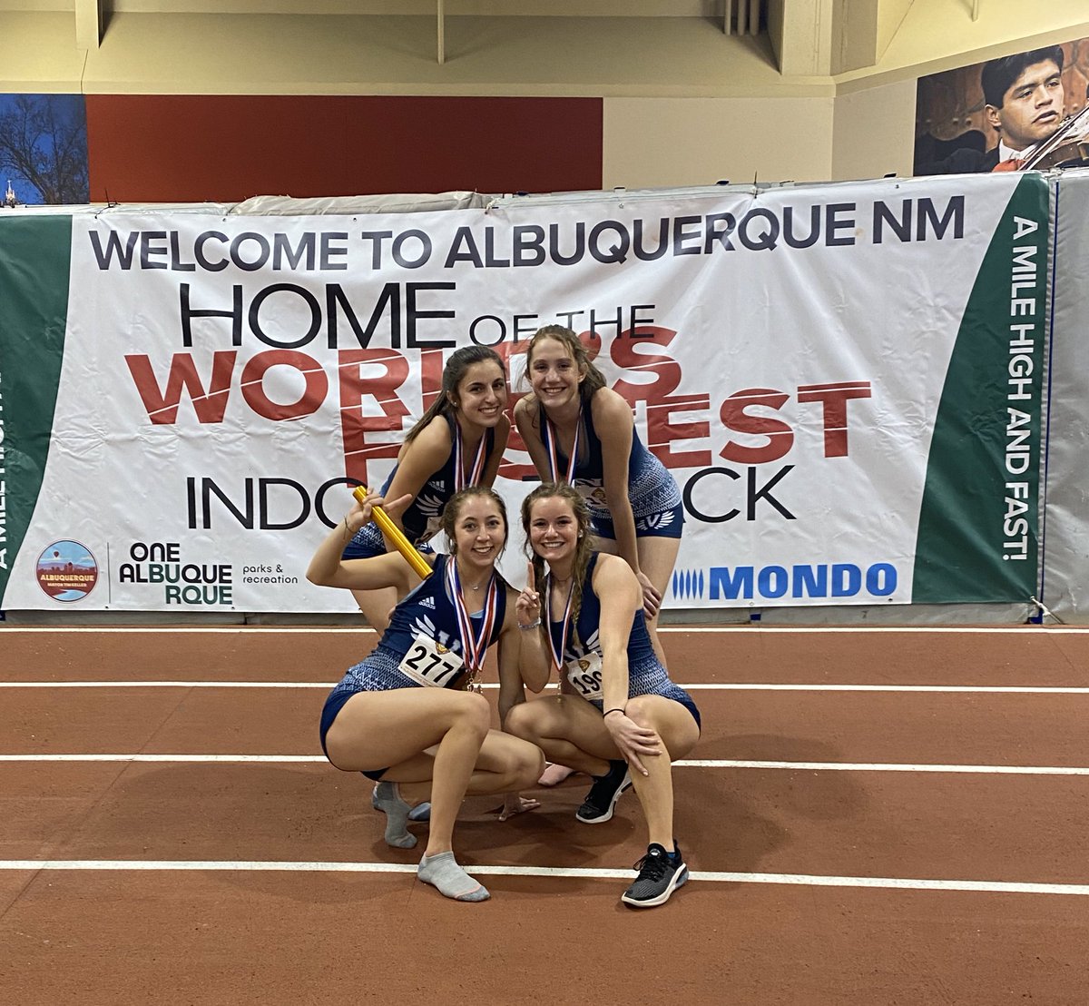 Great weekend at the <a href="/gswclassic/">Great Southwest T&F</a> indoor meet!  <a href="/MaddyOrtman/">Maddy Ortman</a> 60m🥇 <a href="/camillepeisner/">Camille Peisner</a> 400m🥇 4x400m🥇  Many other great performances and season/personal bests! @valorsportsnet