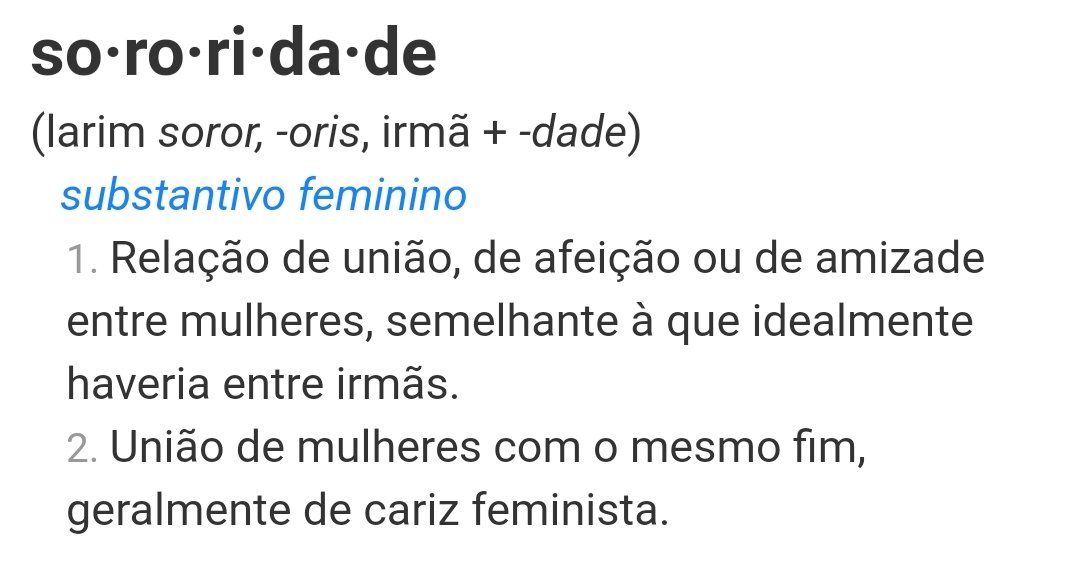 Henrytado on Twitter: "FALTOU UM R GENTE É SORORIDADE"