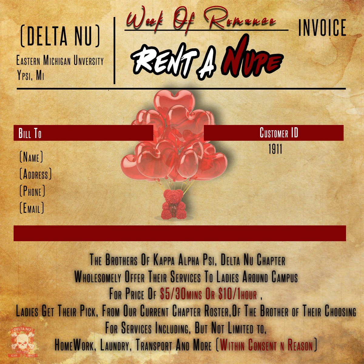 _Bossmantre's tweet photo. Rent-A-Nupe begins tomorrow‼️ be sure to DM @Dnu_Nupes on Instagram the necessary info if you plan I’m renting a Nupe🗣‼️ #WeekofRomance #TeamEMU https://t.co/pe2RjWMwIM