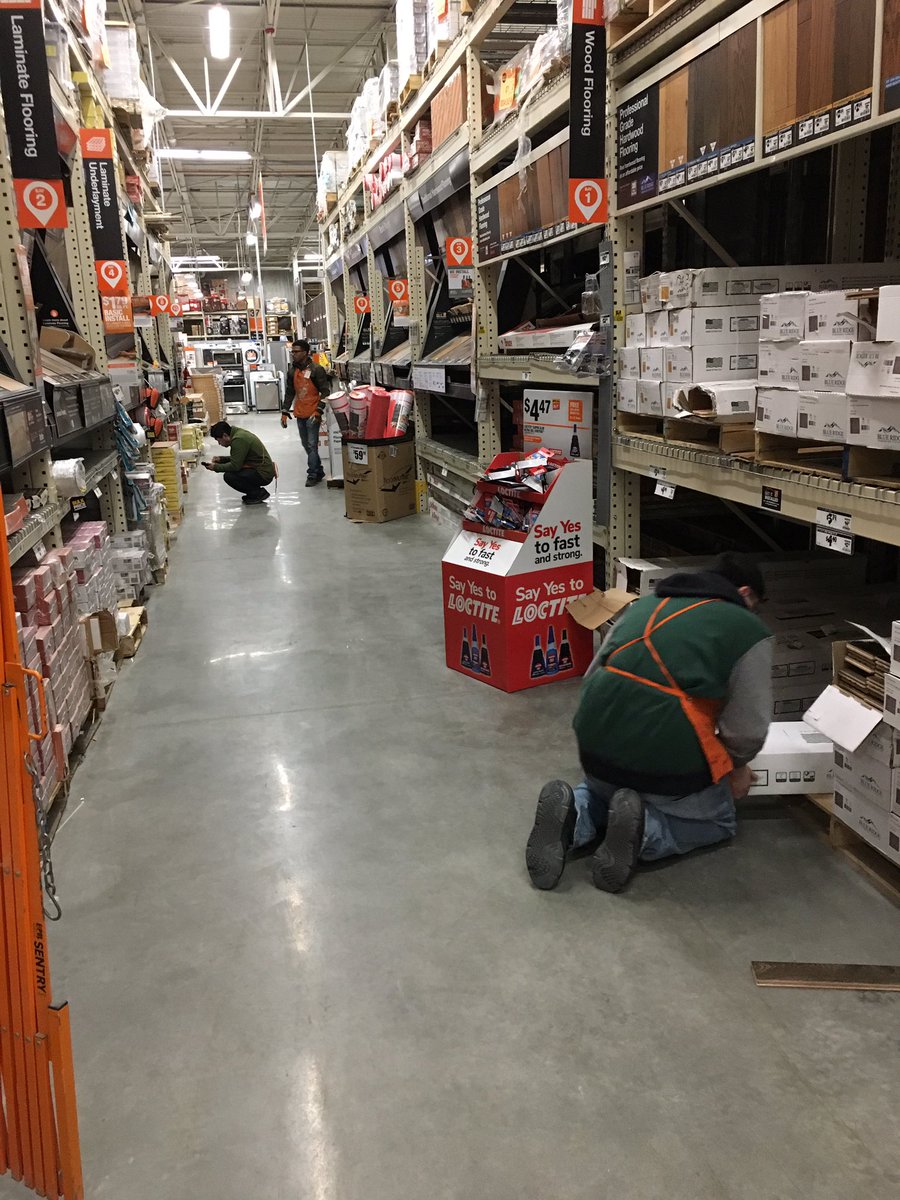 Evening Blitz in flooring!!  Thank you Juan, Dan and Phirak. <a href="/ToepferWilliam/">William Toepfer</a> <a href="/4286JohnstonHD/">Johnston Home Depot</a> <a href="/maryanne_stl/">Maryanne St. Laurent</a> <a href="/JasonArigoni/">Jason Arigoni</a>