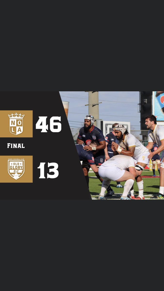 DScottAlexander's tweet photo. Fantastic start of the season for the NOLA GOLD MAJOR LEAGUE RUGBY team! If you’d like to watch or DVR it, the replay starts now (8:00) on CST Channel 37!!!

#GoldReign https://t.co/lUijfF6XC0