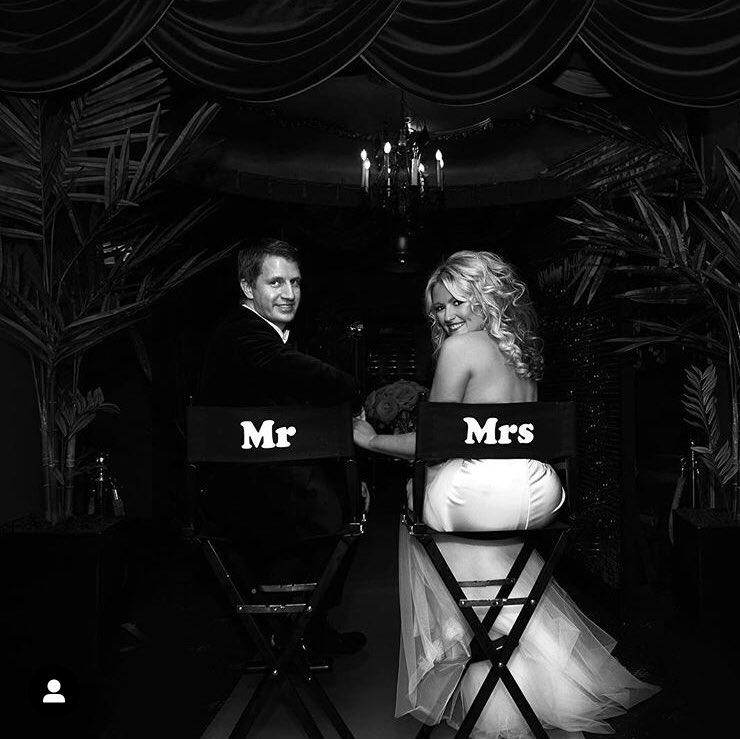 Excited to be watching <a href="/skytv/">Sky TV</a> #SkyOscars with my wife Tilly for the first time together on our first Wedding Anniversary, reminiscing our Oscars-themed Wedding this time last year! #gandt #gandtwedding2019