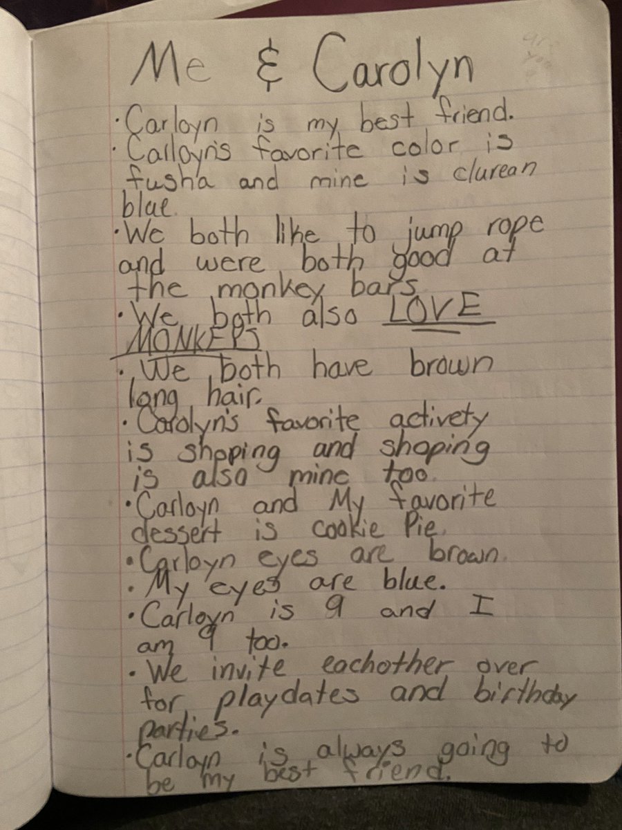Napoleanne_'s tweet image. This is an entry from my 3rd grade journal. When I tell you I’m sobbing...