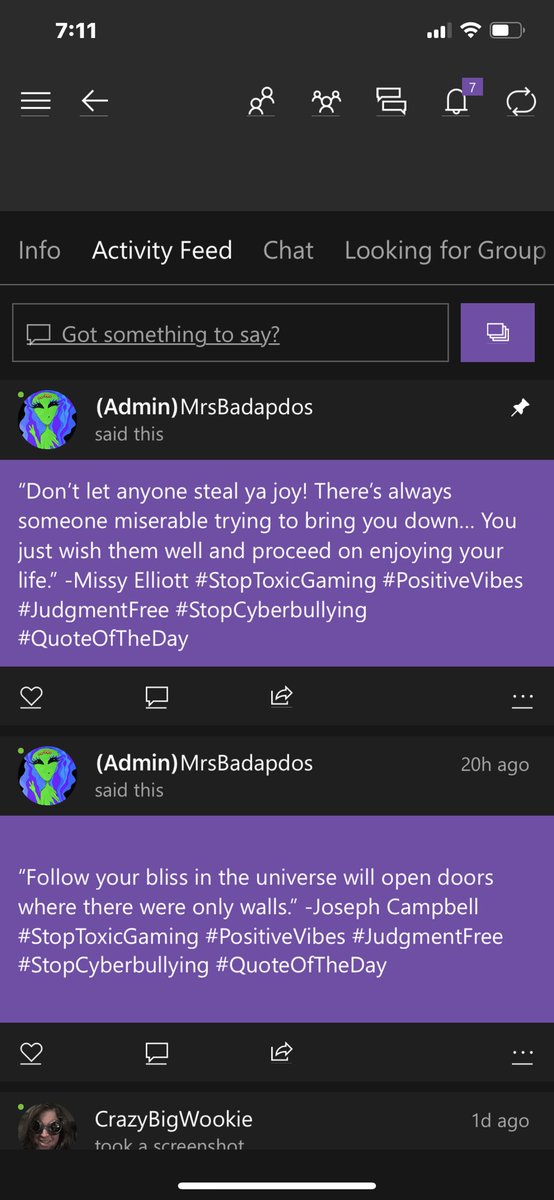 TheNewDayGaming's tweet photo. Hey all! Just wanted to let you know that we have an Xbox club for anyone interested #StopToxicGaming #StopCyberbullying #PositiveVibes #JudgmentFree #Xbox #XboxClubs #Community #SafeZone @Xbox @WatchMixer @XboxAmbassadors https://t.co/GTo4CMXnDN