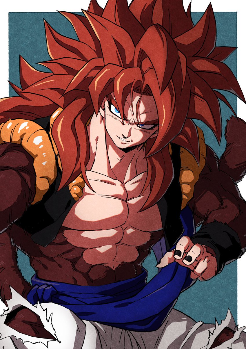 SSJ4 Gogeta by @mattari_illust : r/dbz