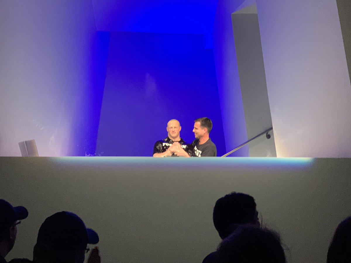 A very special night as we gathered to see @CamAHill24 get baptized tonight with <a href="/UofKFCA/">UK FCA</a>! We are so thankful to be on this journey and love seeing the Gospel change so many lives! <a href="/UKBaseball/">Kentucky Baseball</a> <a href="/Coach_Mingione/">Nick Mingione</a>